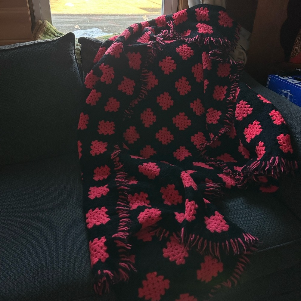 Vintage crocheted blanket